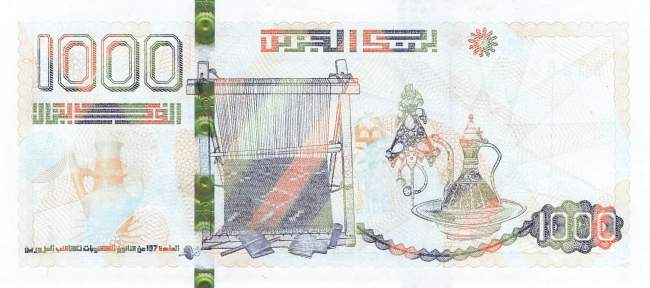 Algerien p.146b 1000 Dinars 2018